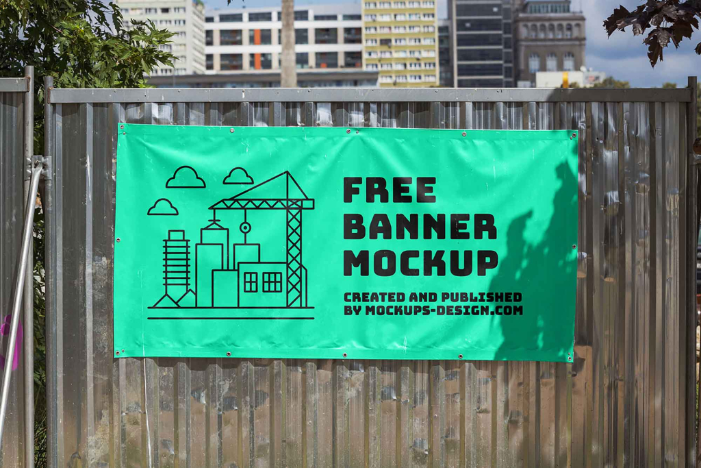 Welke soorten banners zijn er & Tips voor banners ontwerpen 9 Spandoek Mockup