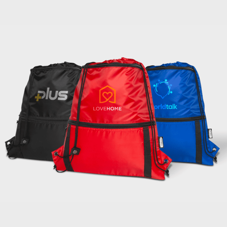 Gerecyclede geïsoleerde tas met trekkoord