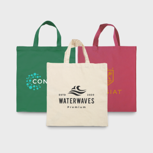 Katoenen tassen korte hengsels