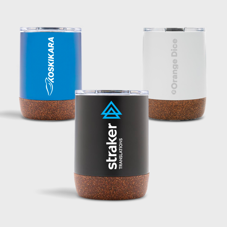 RCS gerecycled roestvrijstalen koffiebeker met kurk