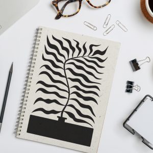 Bruiloft 10 A5 olifantsgras notitieboekje met ringband