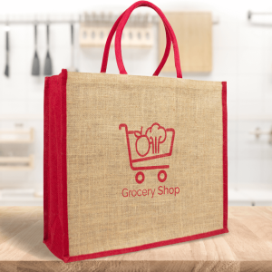Tassen 16 Gekleurde Jute Shopper