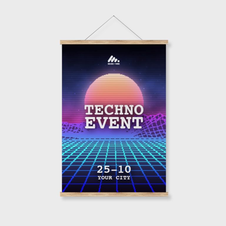 Posters met houten hanger