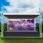 Professionele backdrop voor evenementen.