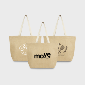 Tassen 17 Jute draagtas, 300 g/m²