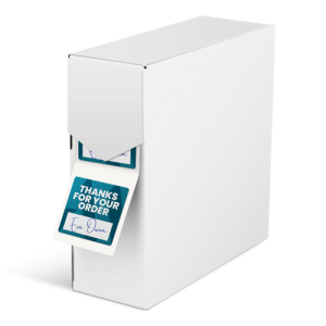 Beschrijfbare stickers op rol