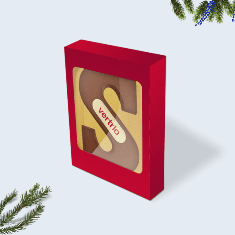 Chocoladeletters met logo