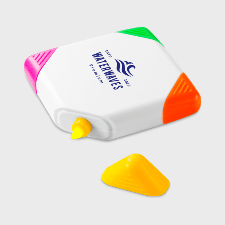 Vierkant markeerstift met 4 kleuren