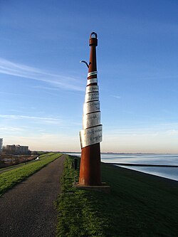 Delfzijl 12 Monument Ede staal Delfzijl Drukkerij in