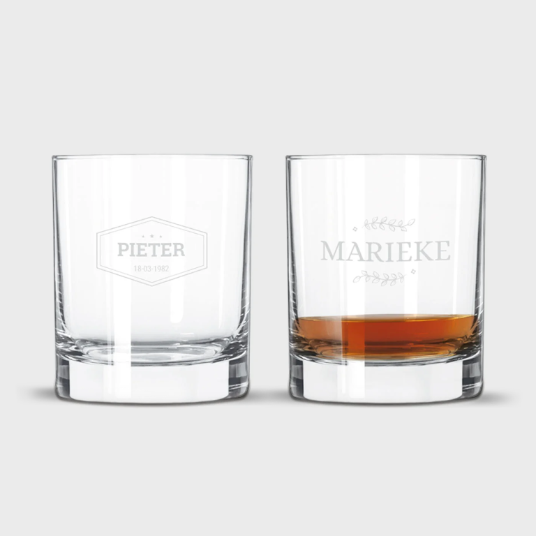 Gepersonaliseerd whiskyglas