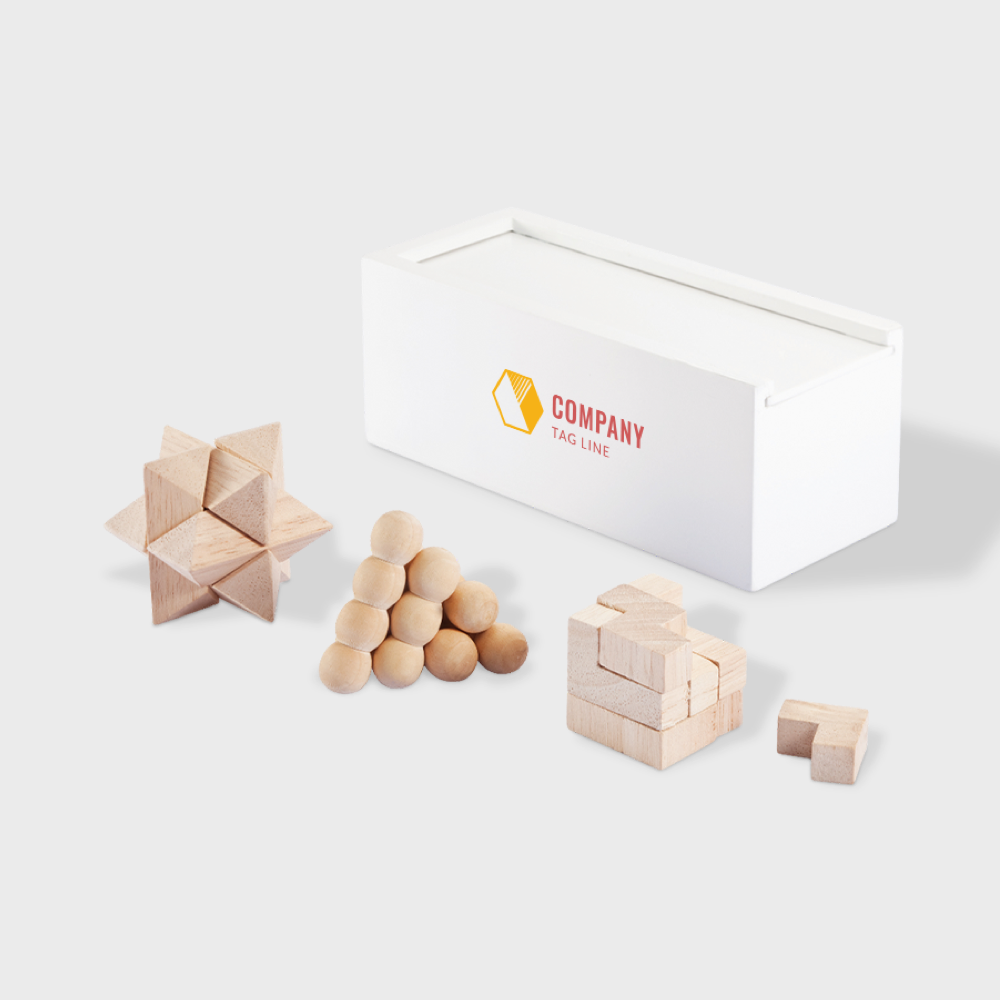 3 pcs brain teaser set PLP SQ Horeca & evenementen