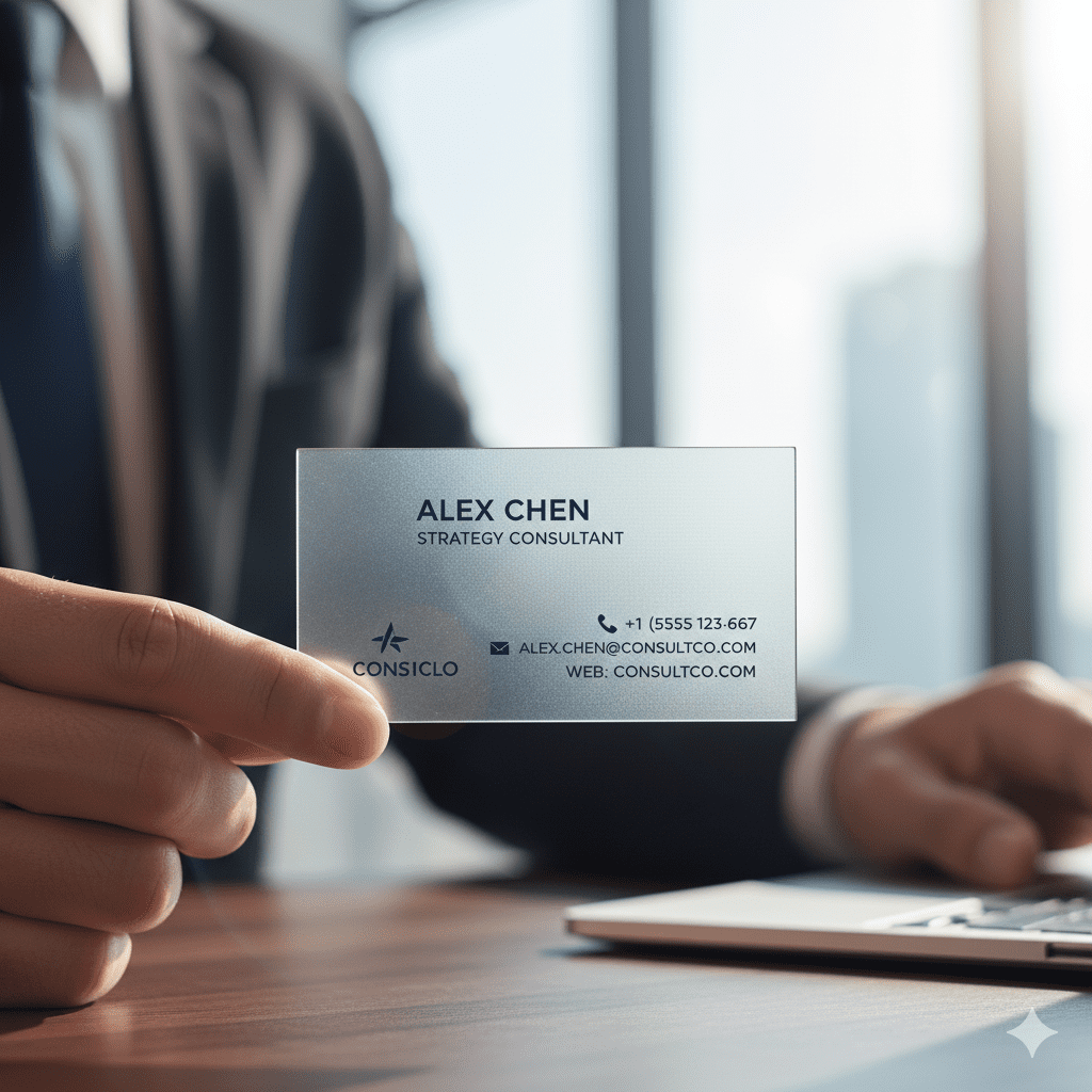 Transparante Visitekaartjes: De Modernste Eerste Indruk