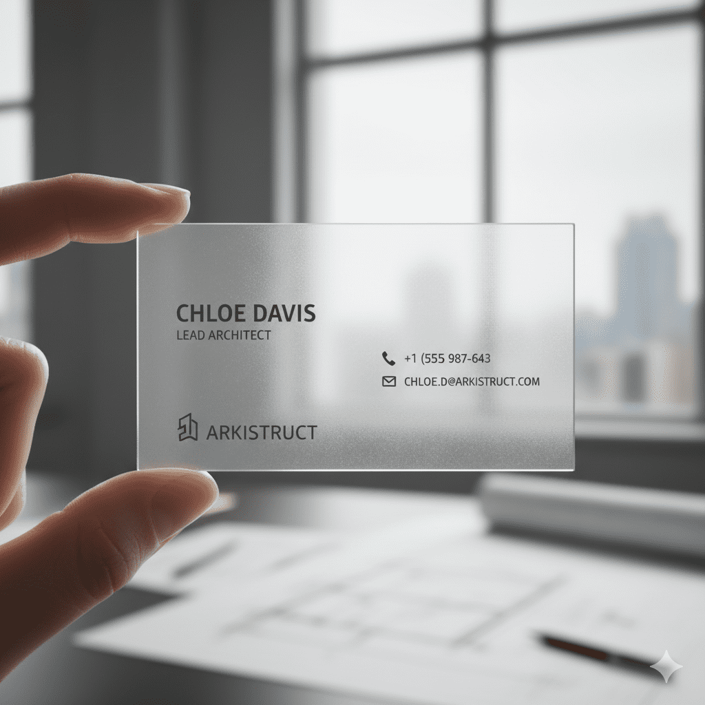 Hoe Ontwerp Je Het Perfecte Transparante Visitekaartje?